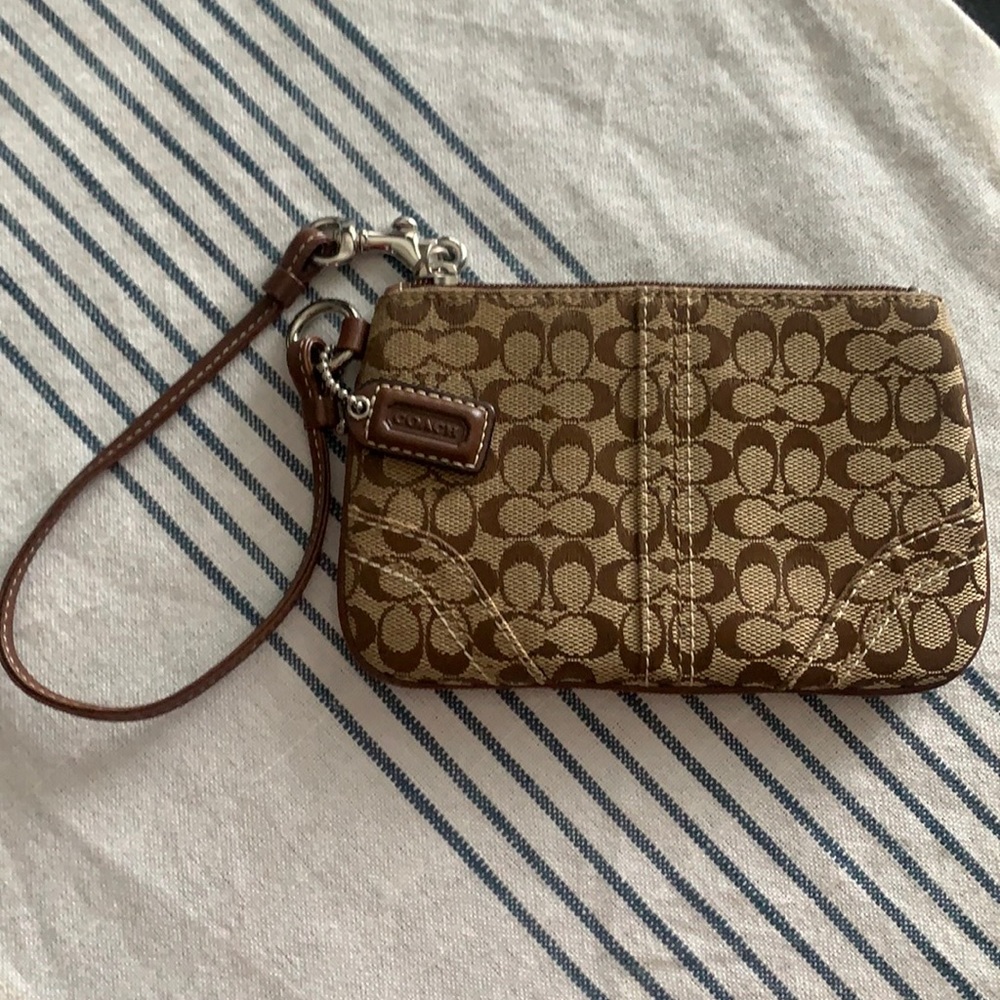 Coach Mini Signature C Wristlet